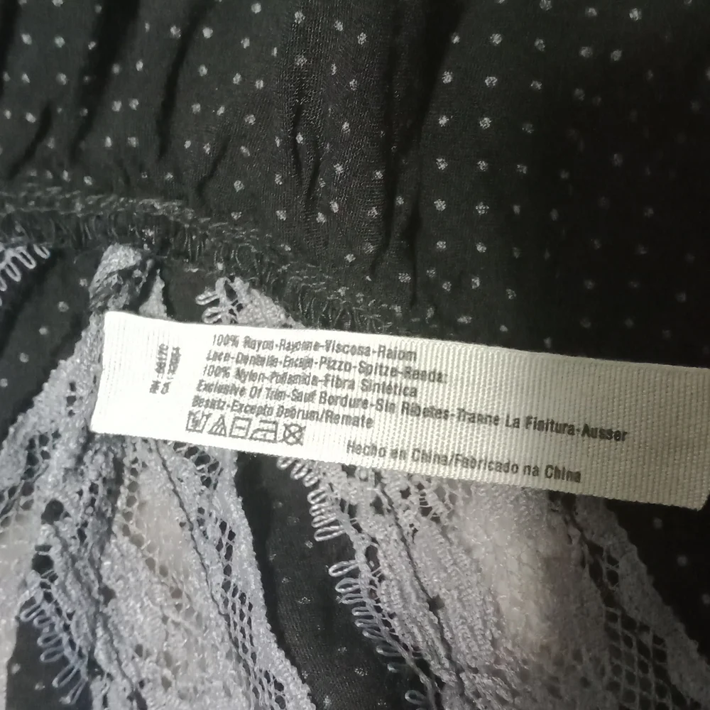 Intimately Free People mini dress Brown/Black Slip Dress - Voile Trapeze - Picture 11 of 16